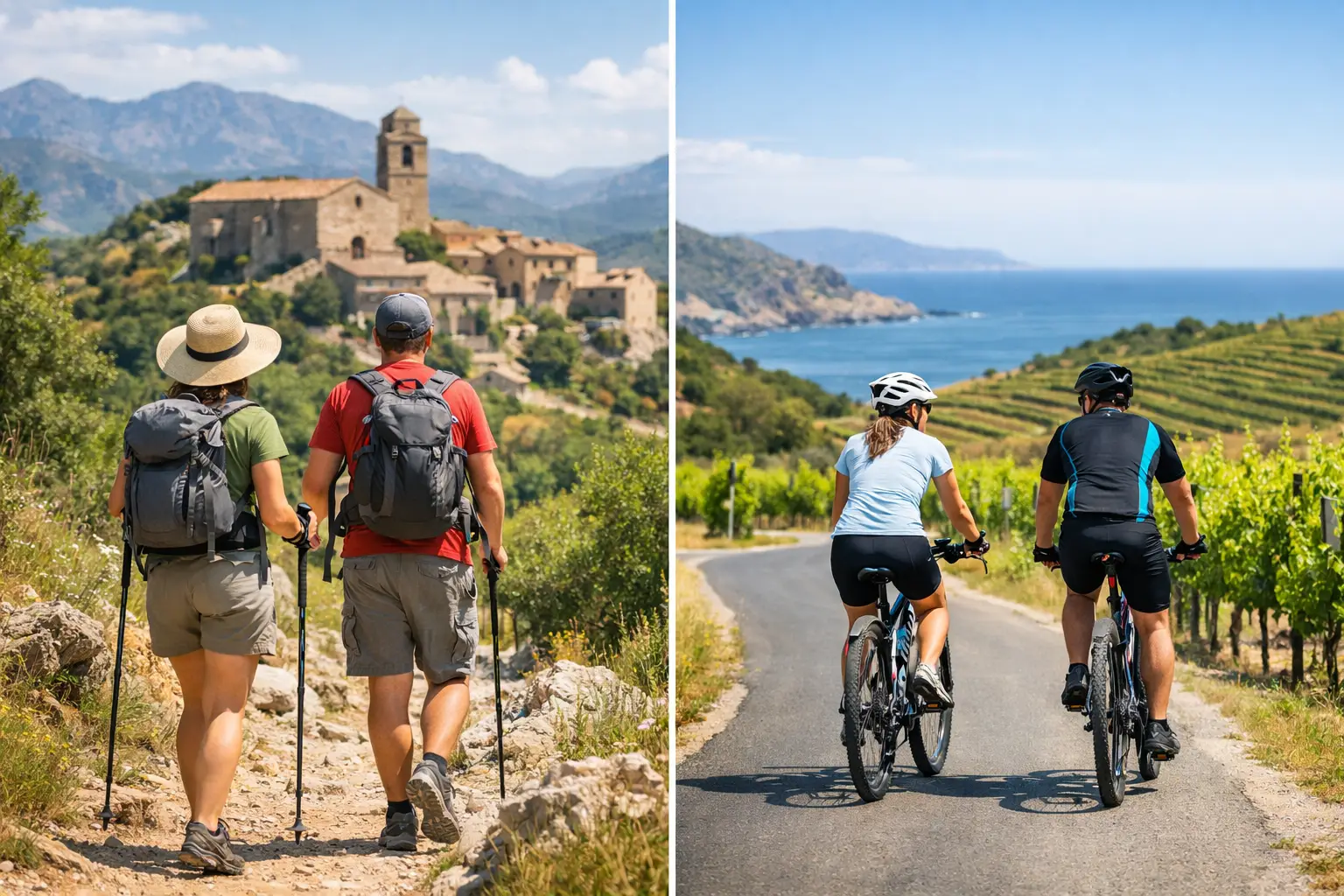 Walking Holiday or Cycling in Catalonia, Spain