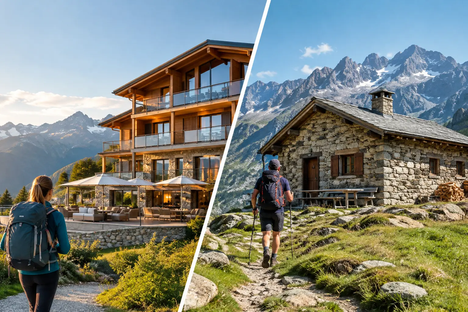 Hiking Hotels Versus Mountain Huts for Walkers